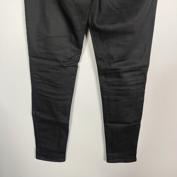 Levis Womens Size 27 x 30 Black 721 High Rise Skinny Jeans Cotton Stretch Denim - Picture 6 of 12